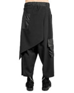 Layered Asymmetric Skirt Pants