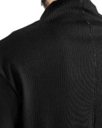 Paneled Raised Collar Sweater