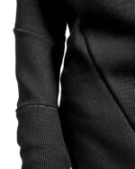 Paneled Raised Collar Sweater