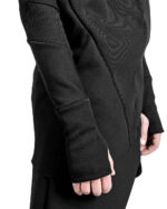 Paneled Raised Collar Sweater