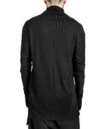 Paneled Raised Collar Sweater