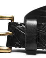 Linear Scar Brass Buckle Belt