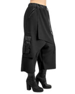 Layered Asymmetric Skirt Pants