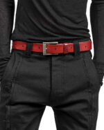 Red Dyed Buckle Belt
