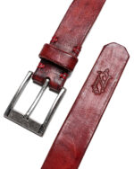 Red Dyed Buckle Belt