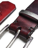 Red To Black Nuance Buckle Belt