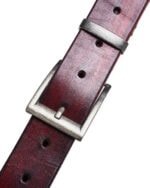 Red To Black Nuance Buckle Belt