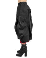 Draped Layered Asymmetric Skirt