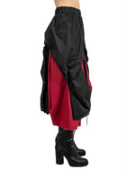 Draped Layered Asymmetric Skirt