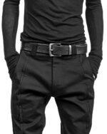 Hammered Textured Buckle Belt