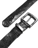 Hammered Textured Buckle Belt