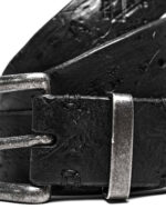 Hammered Textured Buckle Belt