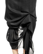 Layered Wool & Silk Skirt