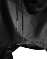 Cargo Segment Wide Leather Shorts