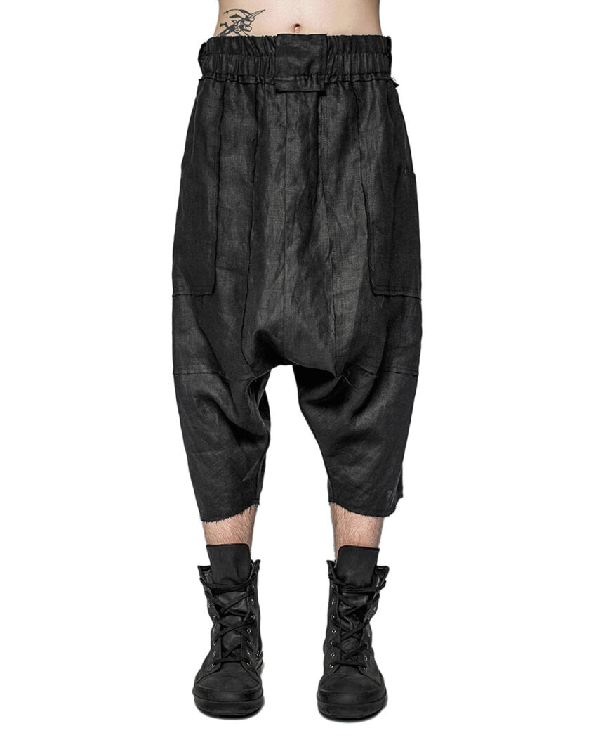 Cargo Volume Linen Shorts