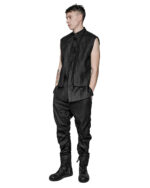 Layered Sleeveless Collar Shirt