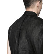 Layered Sleeveless Collar Shirt