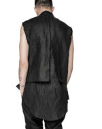 Layered Sleeveless Collar Shirt