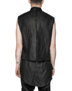 Layered Sleeveless Collar Shirt