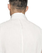 Layered Sleeveless White Collar Shirt