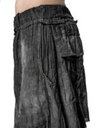 Layered Dyed Indigo Loose Shorts