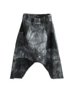 Layered Dyed Indigo Loose Shorts