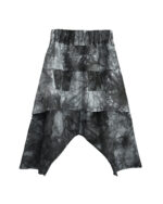 Layered Dyed Indigo Loose Shorts