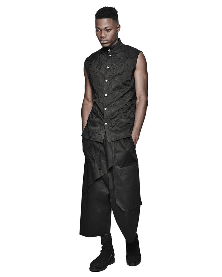 Crushed Sleeveless Shirt