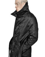 Crushed High Neck Wrapper Coat