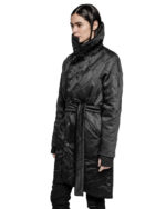 Crushed High Neck Wrapper Coat