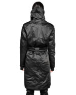 Crushed High Neck Wrapper Coat