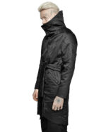 Crushed High Neck Wrapper Coat