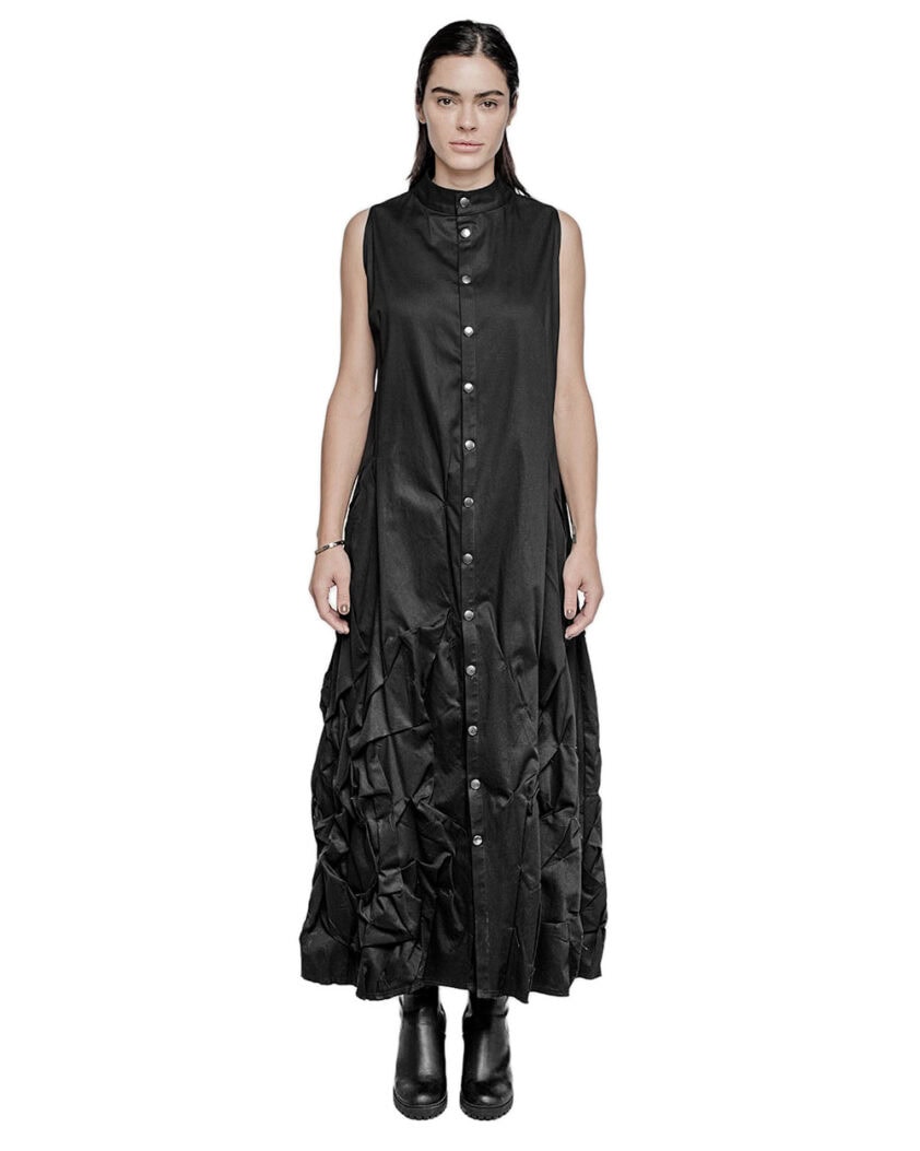 Crushed Robe Sleeveless Shirt