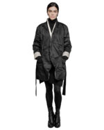 Crushed Tech Wrapper Coat