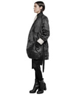 Crushed Tech Wrapper Coat