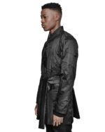 Crushed Tech Wrapper Coat