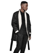 Crushed Tech Wrapper Coat