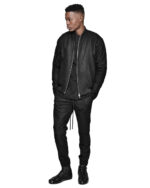 Wool Construct Bomber Jacket