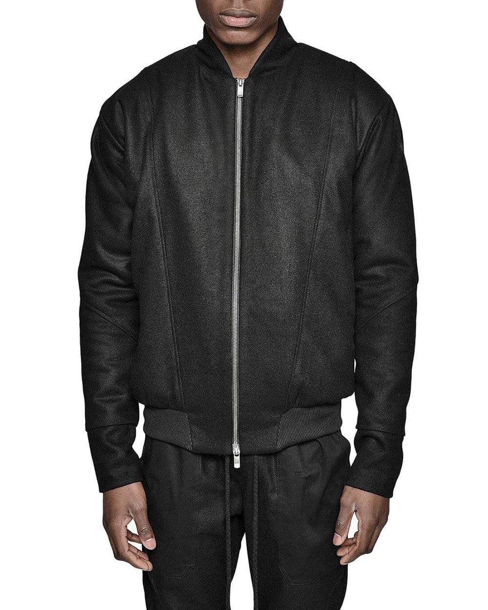 Wool Construct Bomber Jacket