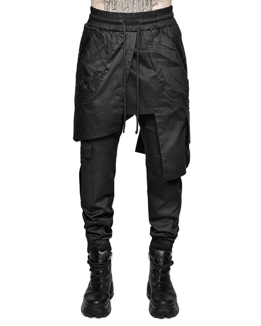 Asymmetric Cargo Crushed Skirt