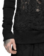 Fiber Bond Panel Contrast Sweater