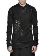 Fiber Bond Panel Contrast Sweater