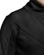 Paneled Contrast Collar Sweater