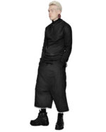 Paneled Contrast Collar Sweater