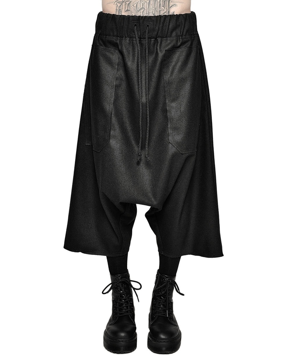 Wool Dropcrotch Winter Shorts