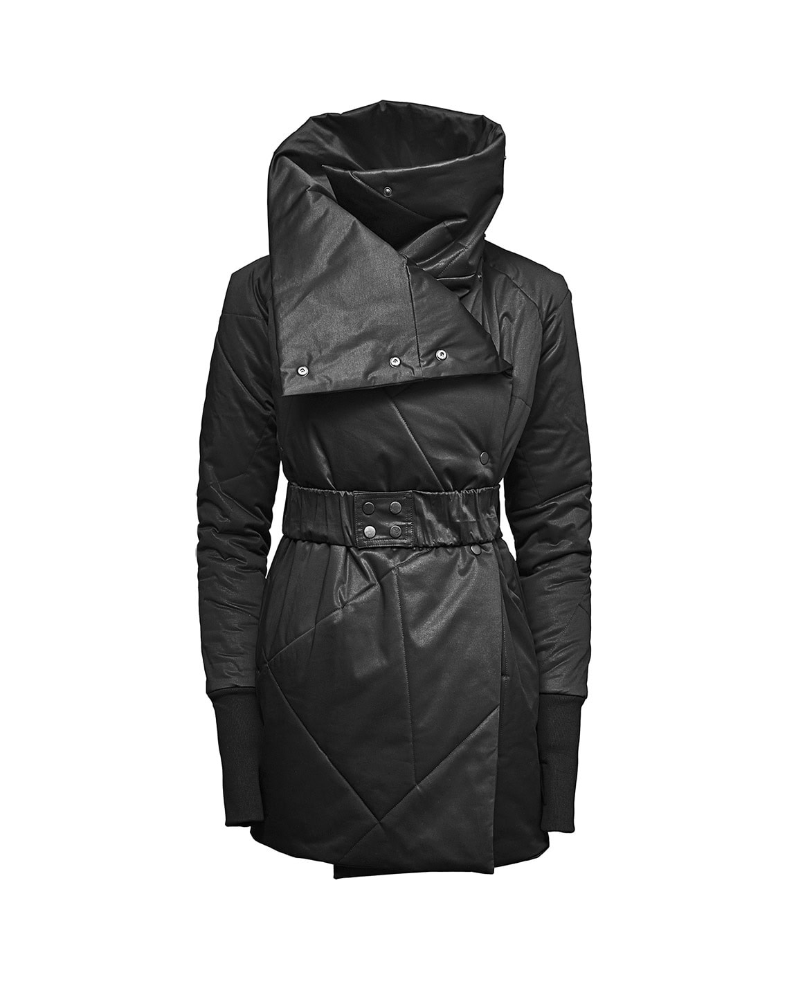Quilted Winter High Neck Coat