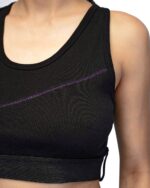 Angular Rib Knit Cropped Top