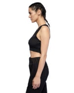 Angular Rib Knit Cropped Top