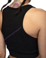 Angular Rib Knit Cropped Top