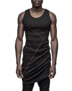 Angular Segment Elongated Tank Top